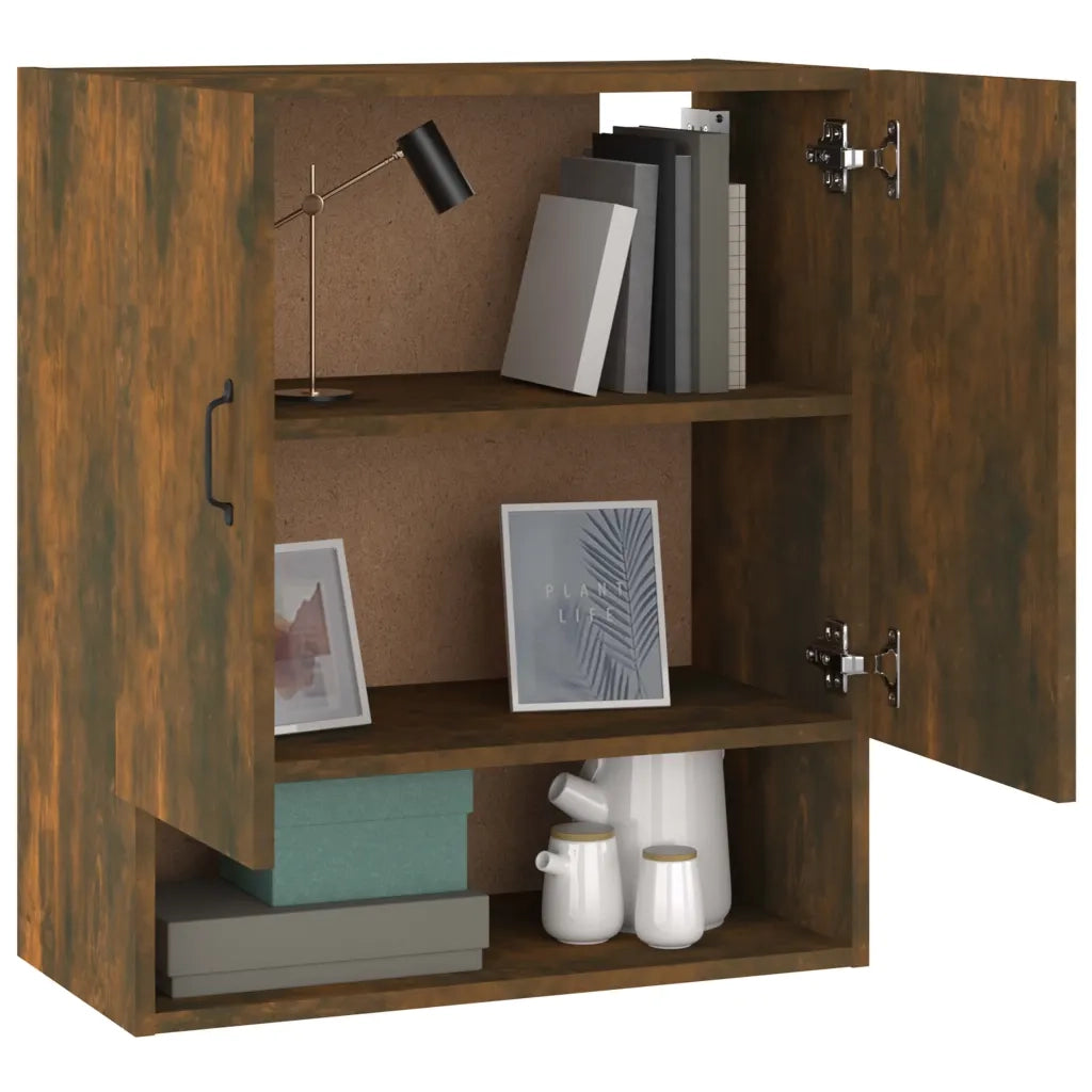 Armadietto a Muro Rovere Fumo 60x31x70 cm in Legno Multistrato cod mxl 43288
