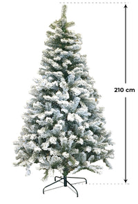 Albero di Natale Artificiale Innevato 150 cm 270 Rami Morel Pino Verde