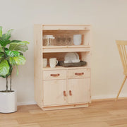 Credenza-Buffet-Armadio da cucina 67x40x108,5 cm in Legno Massello di Pino 703913