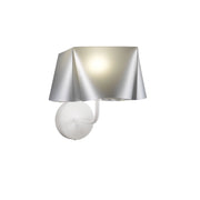 Applique Moderna Wanda Polilux ® Argento E Metallo 1 Luce E14