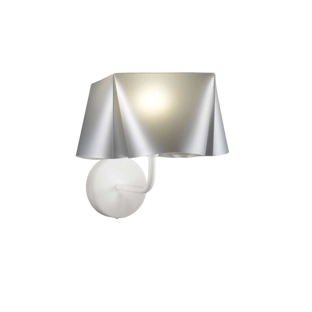 Applique Moderna Wanda Polilux ® Argento E Metallo 1 Luce E14