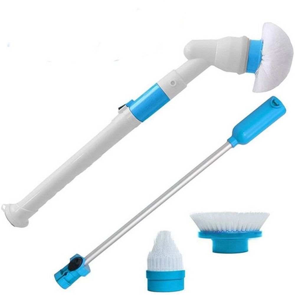 Trade Shop - Spazzolone Spazzola Rotante Cordless Ricaricabile Per Pulizia Piastrelle Bagno -
