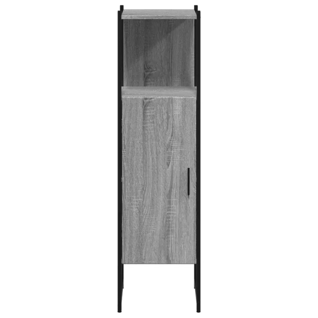 Mobile da Bagno Grigio Sonoma 33x33x120,5cm Legno Multistrato 842469