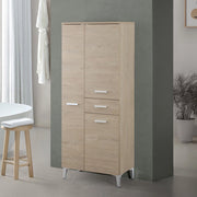 Colonna bagno a terra 60x153,5 cm rovere dolomite con 2 ante e cassetto Desya