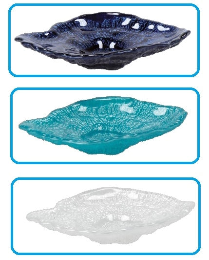 Ciotola Decorativa Centrotavola in vetro 20 x 16 x 6 cm 3 Colori
