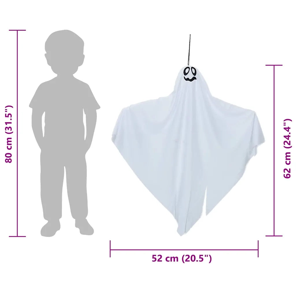 Fantasma appeso di Halloween 3 pcs Bianco 52 x 62 cm Poliestere 42020046