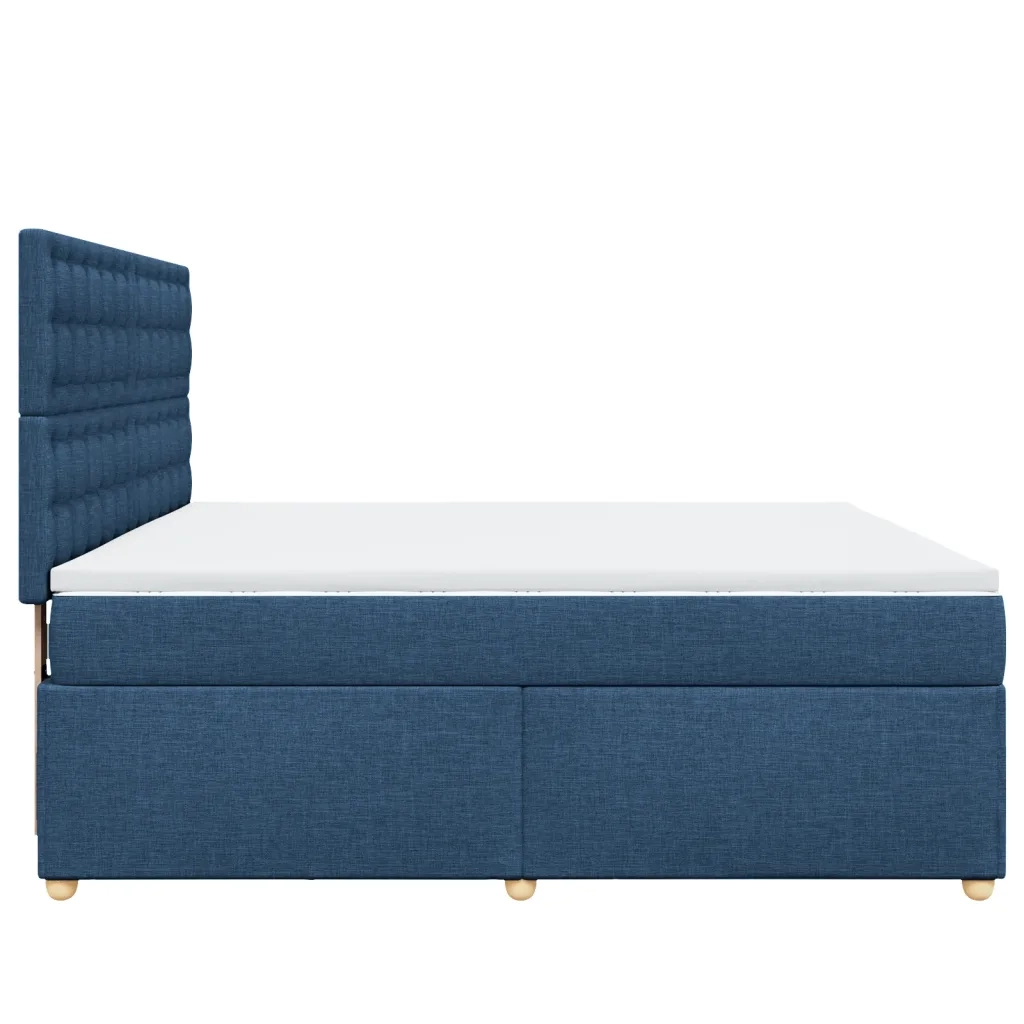 Giroletto a Molle con Materasso Blu 180x200 cm in Tessuto 3293679