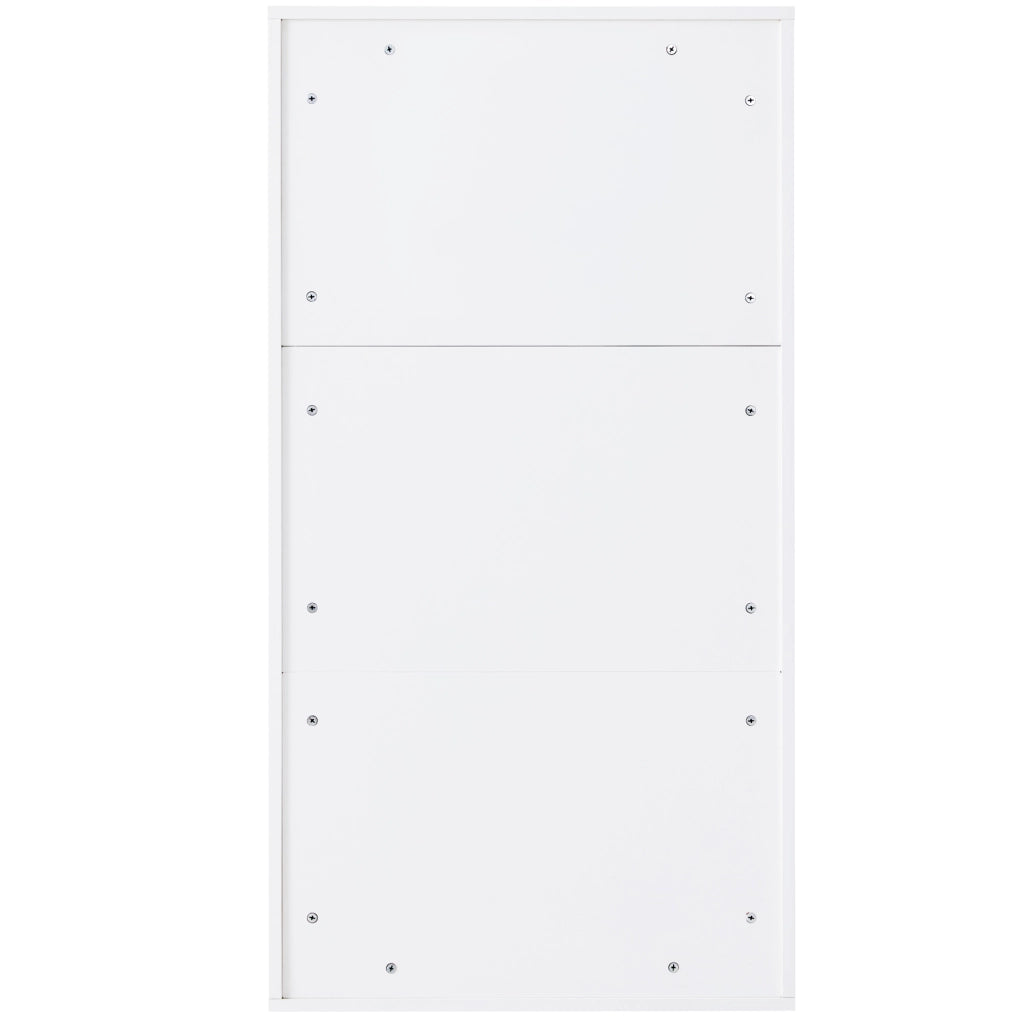 Scarpiera salvaspazio bianca in MDF 60x24x114 cm
