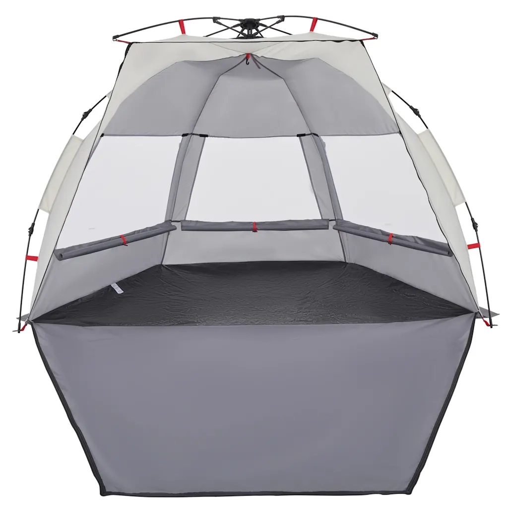 Tenda da Spiaggia 2 Persone-Tenda da campeggio Grigio Rilascio Rapido Impermeabile 950698