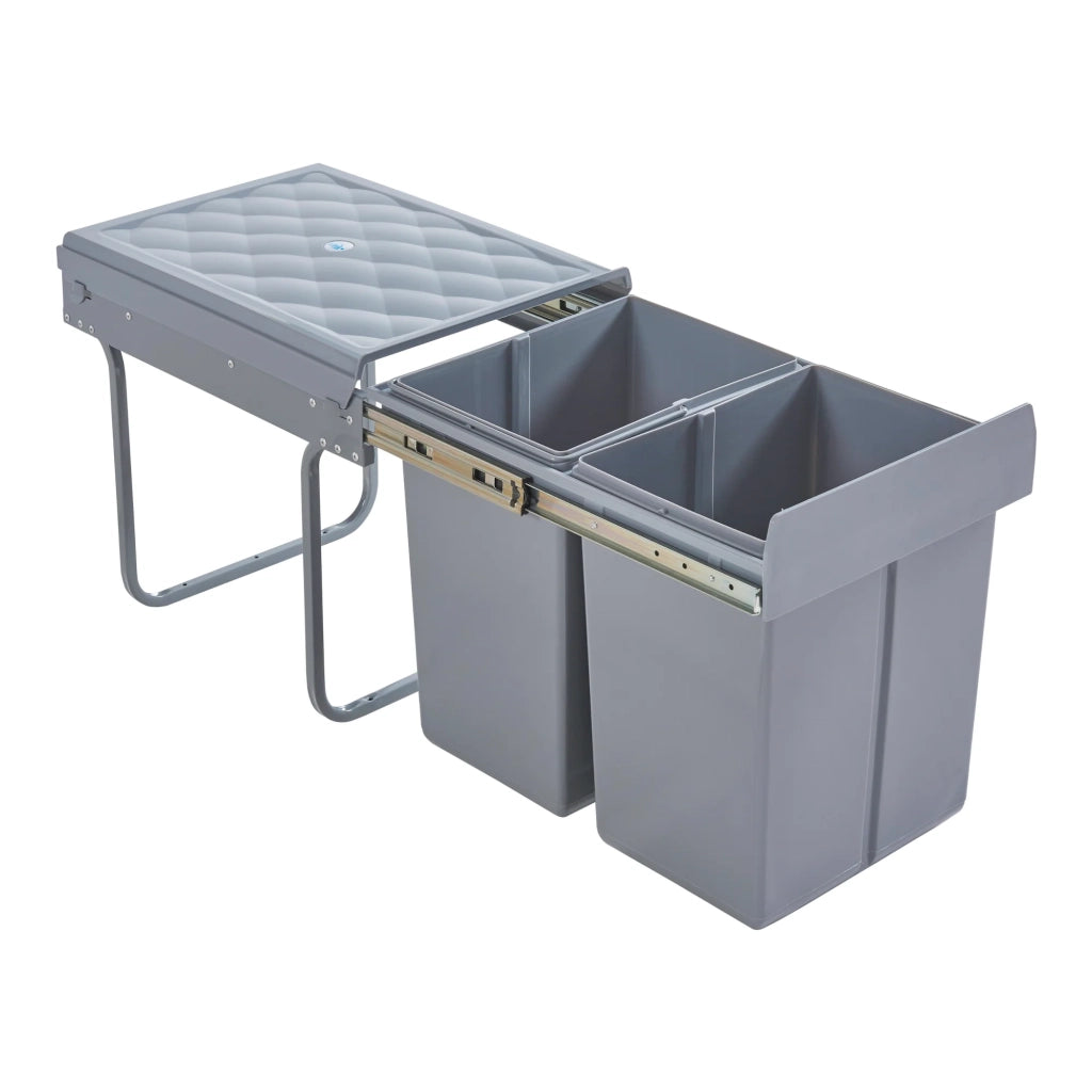 Pattumiera da incasso 2 x 20 litri 48 x 34 x 42 cm grigio 03_0008204