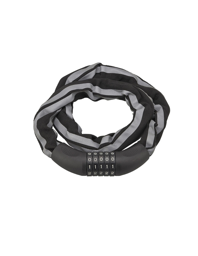 Antifurto Biker con catena a maglia quadra 6 mm, lunghezza 0,90 m, combinazione modificabile – THIRARD