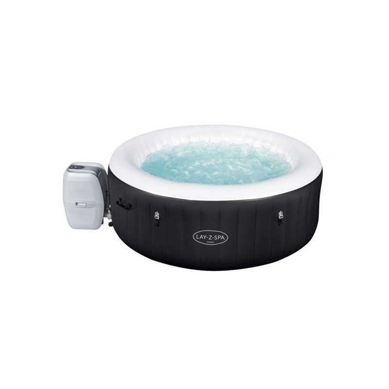 Spa gonfiabile idromassaggio da esterno 2-4 persone con pompa filtro e copertura, diametro 180 cm altezza 66 cm temperatura 40°C - Bestway
