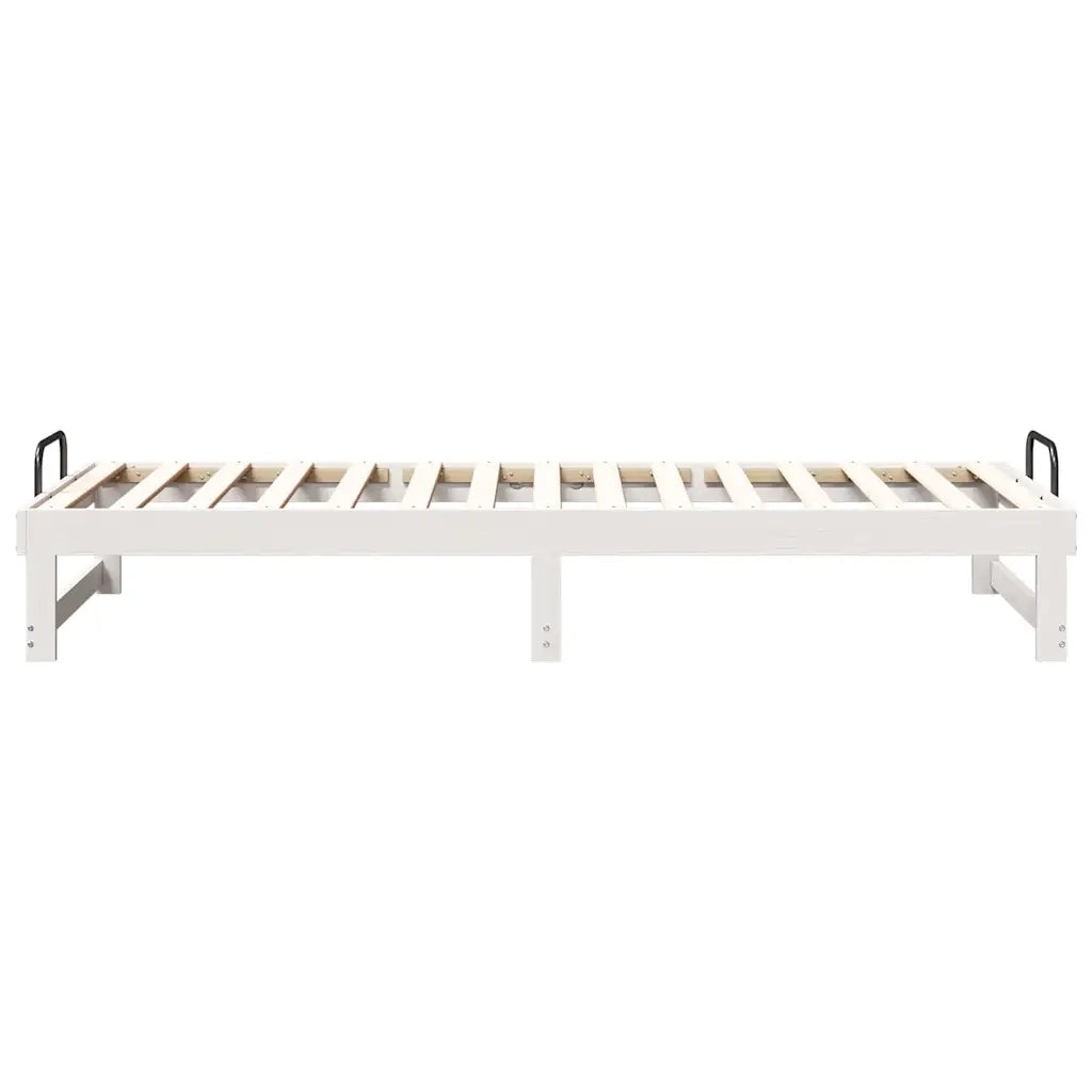 Struttura del letto Bianco 80 x 200 cm Pino massello 873149