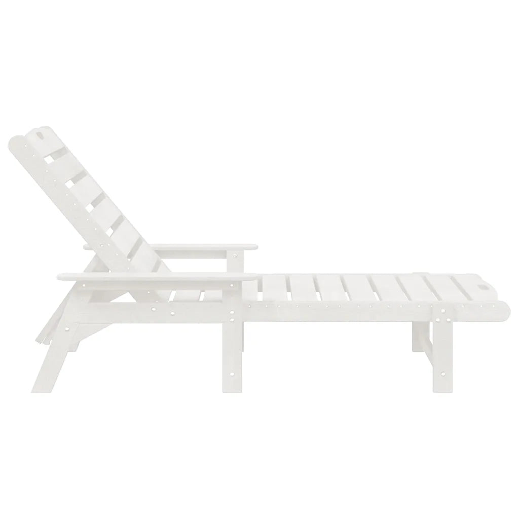 Lettino da sole 2 pcs Bianco 195,5 x 53 x 98,5 cm Polietilene 3335850
