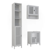 Vicco Set di mobili da bagno Bianco 3 parti