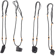 Collana a catenella a trentuno di perle di toermalina naturale - 4 pezzi - Hanger nera - Cintura adattabile 25-32 cm