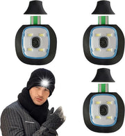 Lampette di riserva per cappello - 3 pezzi illuminazione LED - ricaricabili via USB - luce bianca.