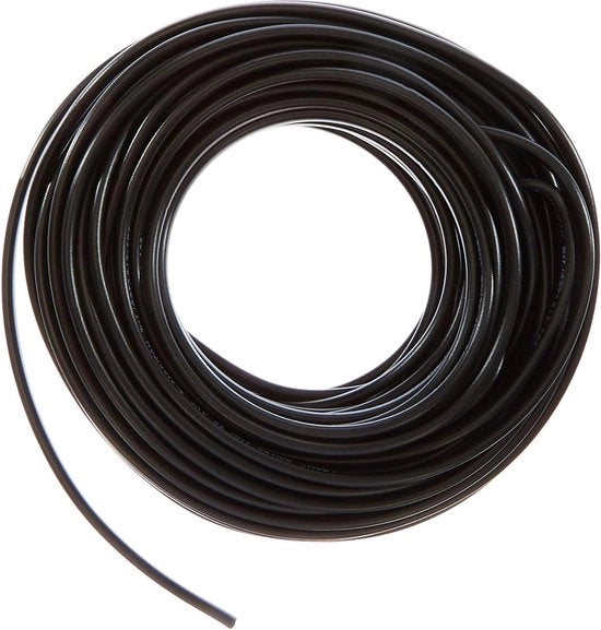 Avvolgitore di cavo H03VVH2-F 2x075 mm² lunghezza 20 m Nero - Rullo di cavo elettrico flessibile cavo elettrico a 3 conduttori