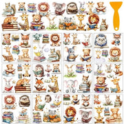 Decorazione per finestra - 12 fogli - Sticker per parete - Decorazione per mobile - 14,9 x 14,9 cm - Sticker per murale