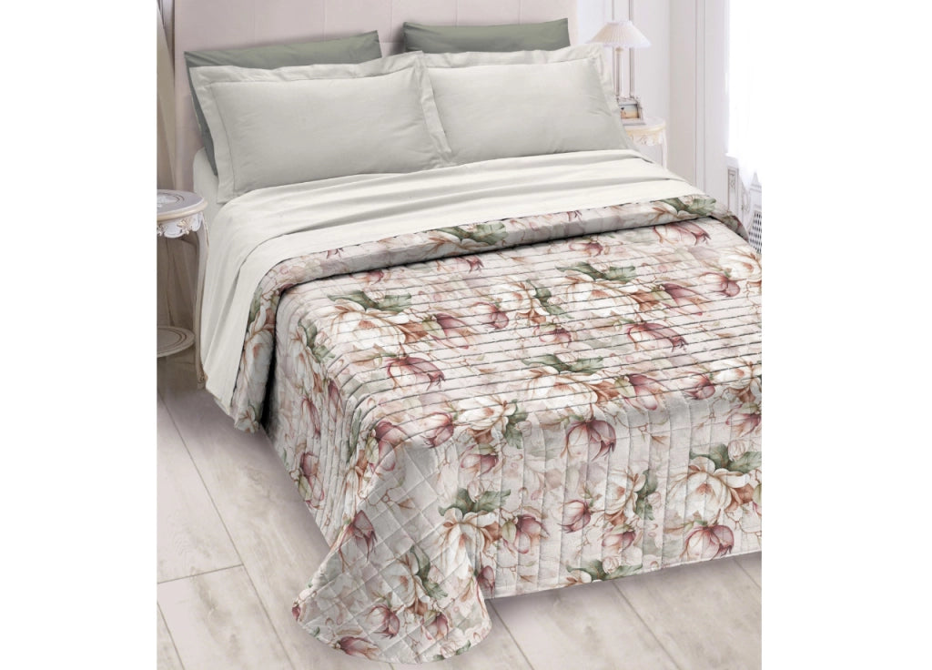 Quilt Trapuntino Piumino Estivo Digitale 100gr/mq Microfibra Fiori D2