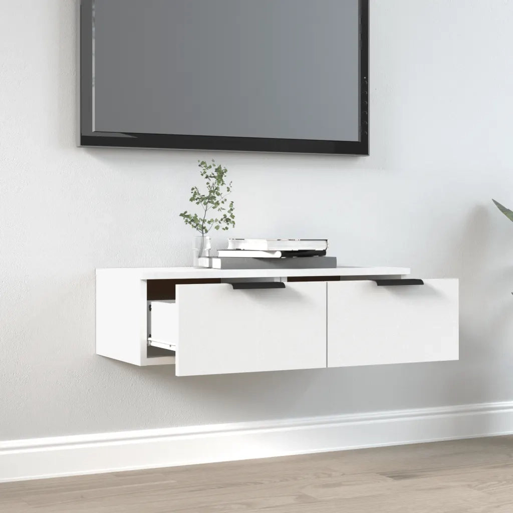 Armadietto a Muro Bianco 68x30x20 cm in Legno Multistrato cod mxl 33528