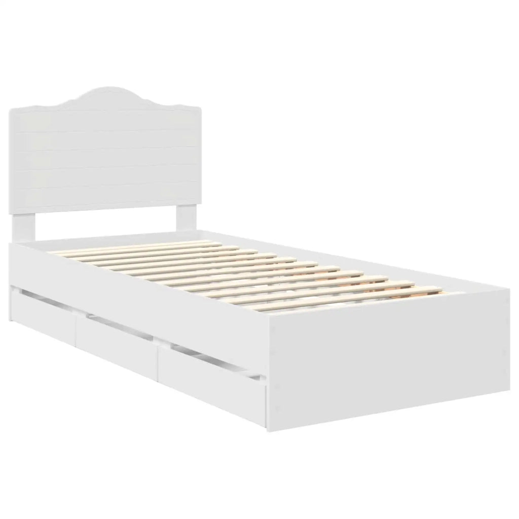 Struttura del letto Bianco 90 x 190 cm Legno Ingegnerizzato 3413457