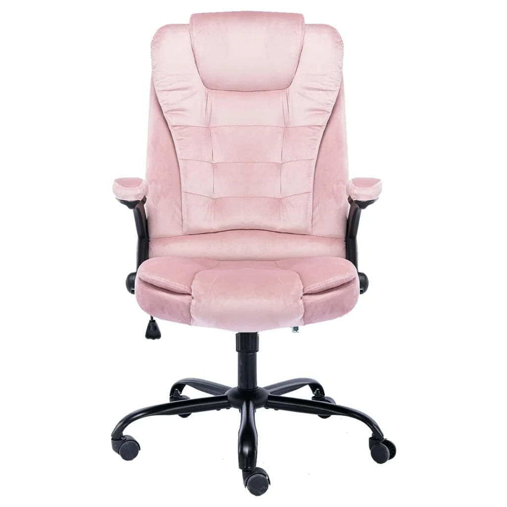 Sedia da ufficio/sedia da studio/poltrona rosa Rosevelours 02_0024058
