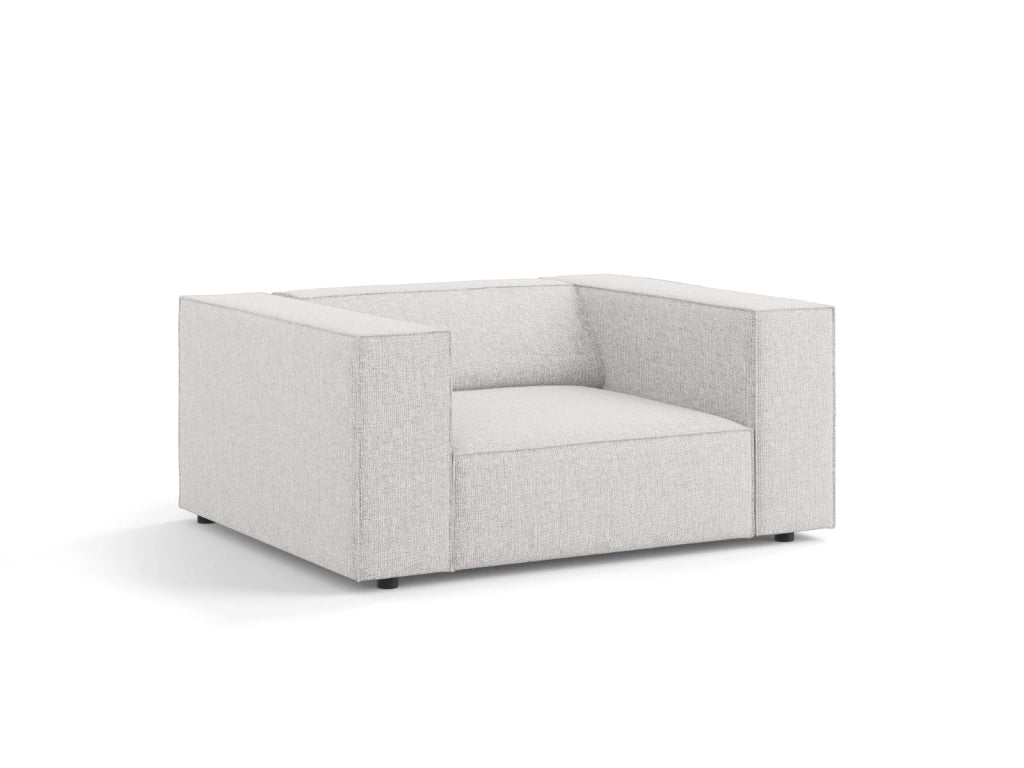 Cosmopolitan Design - Poltrona "Arendal" in ciniglia grigio chiaro 