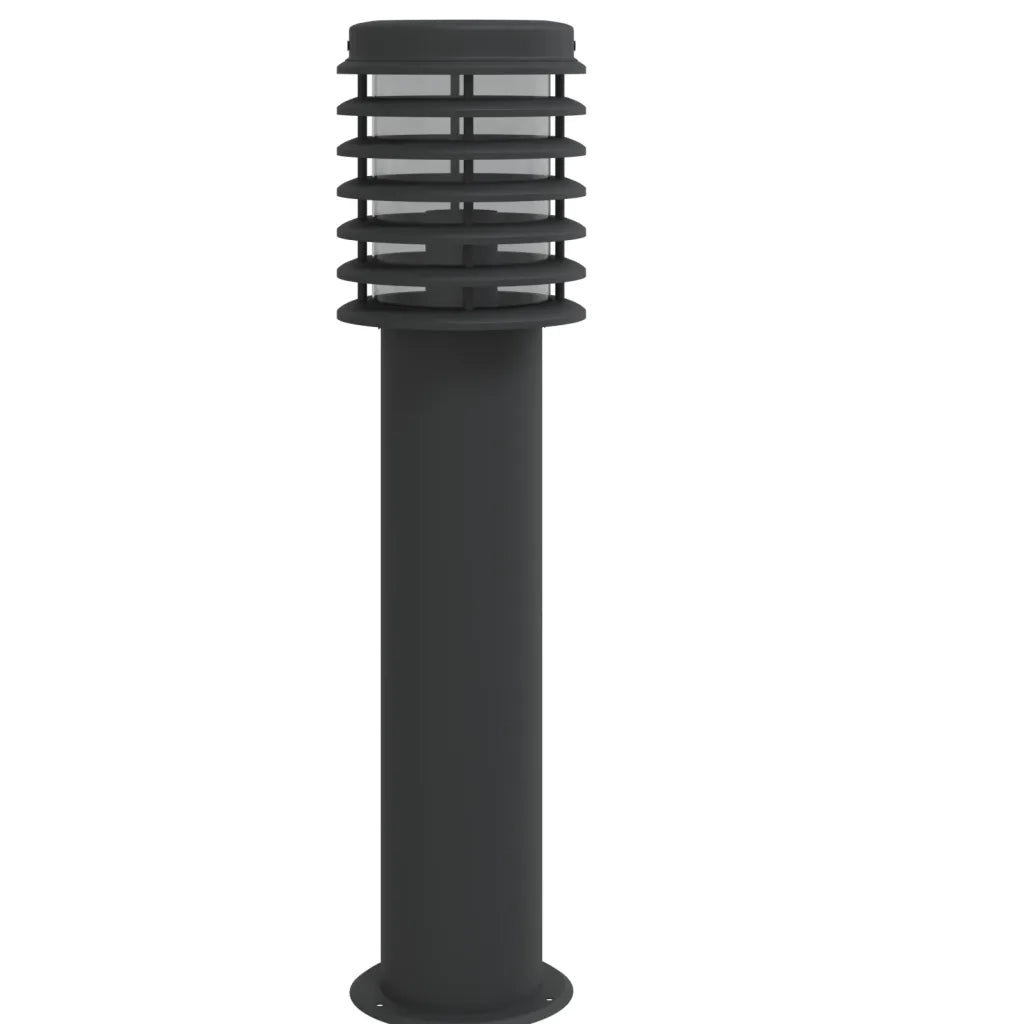 Lampada da Terra per Esterni con Presa Nera 60 cm Acciaio 4006377