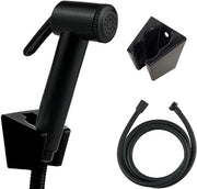 Bidet Handdouche multifunzionale con tubo doccia e viti, handdouche per lavabo, bidet multifunzionale per wc (nero)