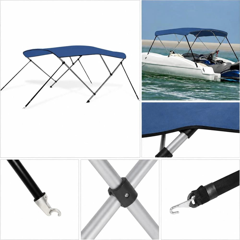 3-Bow Bimini Top Blue 183x180x137 Cm