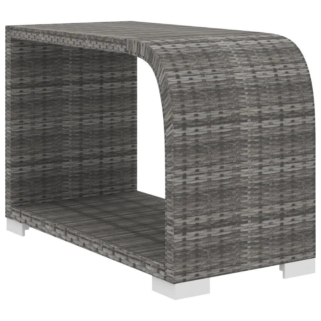 Set Divani da Giardino 8 pz con Cuscini in Polyrattan Grigio 48317