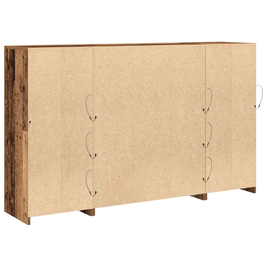 Credenza | Madia LED Legno vecchio 163 x 37 x 100 cm Legno multistrato