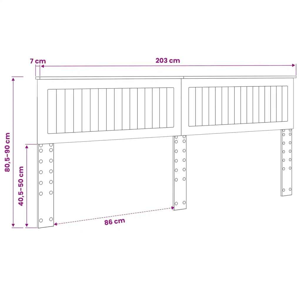 Testiera Bianco Legno ingegnerizzato 888374