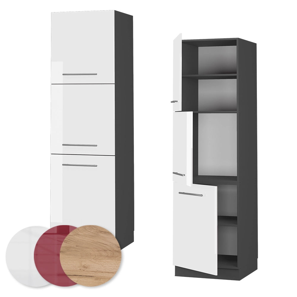 Vicco Mobile per forno da incasso Bianco lucido 60 cm