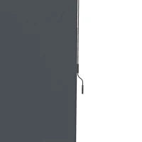 Tendalino verticale con manovella senza foratura frangivento per balcone struttura in alluminio protezione UV 200 x 305 cm grigio