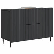Credenza | Madia | Buffet da pranzo | Armadio da pranzo Nero 89 x 34,5 x 62 cm Legno ingegnerizzato