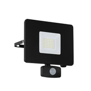 Faretto Esterno Moderno Faedo 3 Alluminio Nero Sensore Led H19Cm