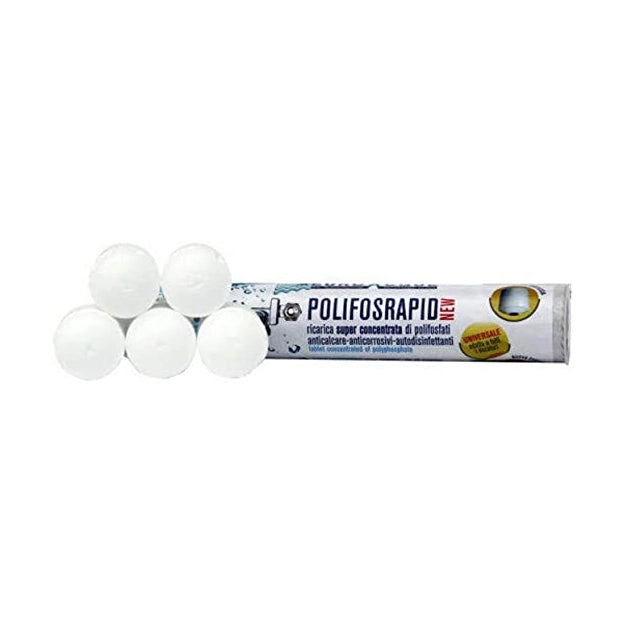 5 PZ  CARTUCCE POLIFOSFATO POLIFOSRAPID- Diam. 35 x L. 40 mm- EA- pezzi 1