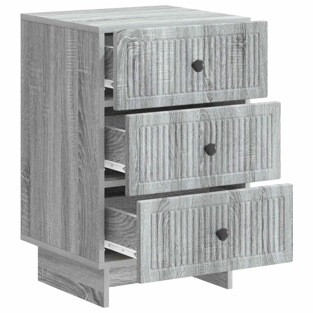 Armadio da Notte con cassetto Grigio Sonoma 43 x 41 x 66,5 cm