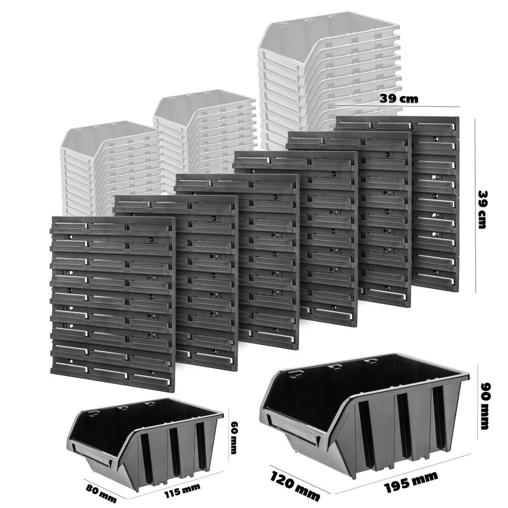 Pannello portautensili KADAX, parete portautensili 117x78cm, 66 LED, scaffale per officina/garage