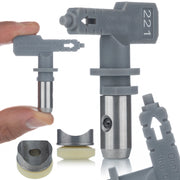 Ugello di Spruzzatura Hi-Flow 221 – Compatibile con Graco, Titan, Wagner | Larghezza 10 cm, Alta Precisione