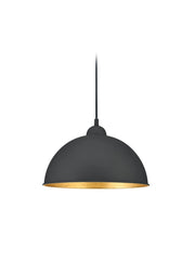 Lampada a Sospensione da Interno   in Metallo Nero