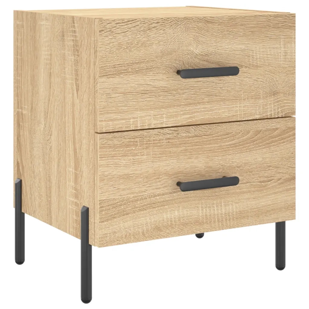 vidaXL Comodino Rovere Sonoma 40x35x47,5 cm in Legno Multistrato