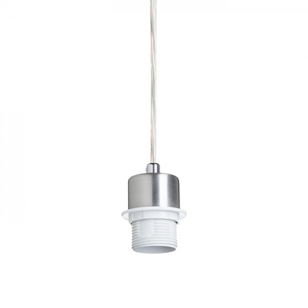 Lampadario MORE 60 base a sospensione per soffitto  nichel opaco 230V E27 3x42W