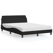 Letto matrimoniale | Letto per adulti | Giroletto Dover Nero 120x200 cm Velluto