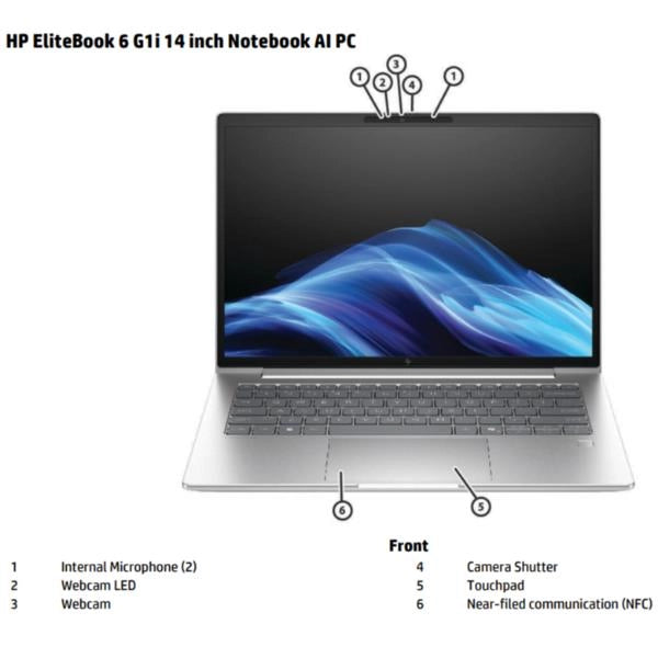 Hp ebk 6 g1i 14 u5 225u 14 16gb/512 - D76KCET#ABZ