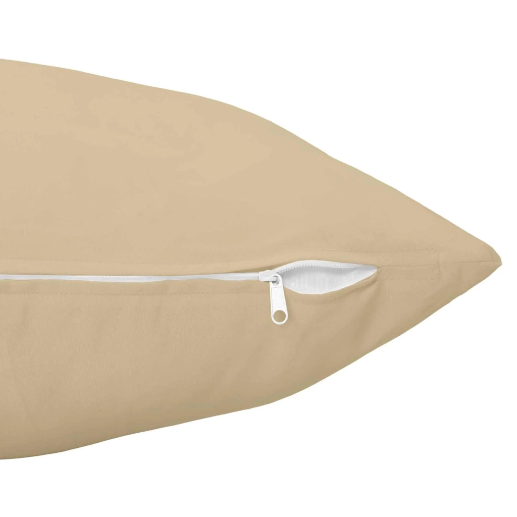 Federa 6 pcs HEERLEN Beige 60 x 60 cm Poliestere 912682