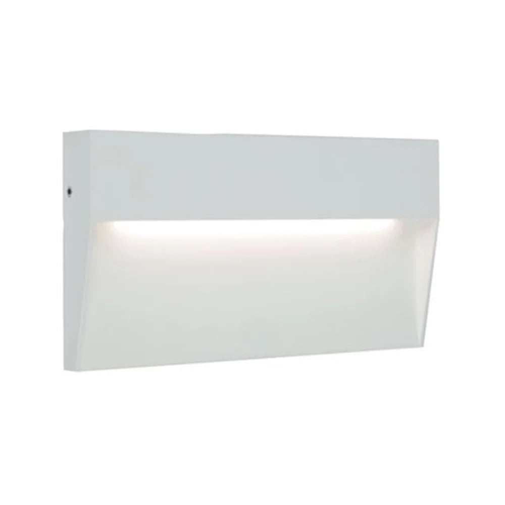 Segnapasso Rettangolare Moderno Geo Alluminio Bianco 6W Led 3000K