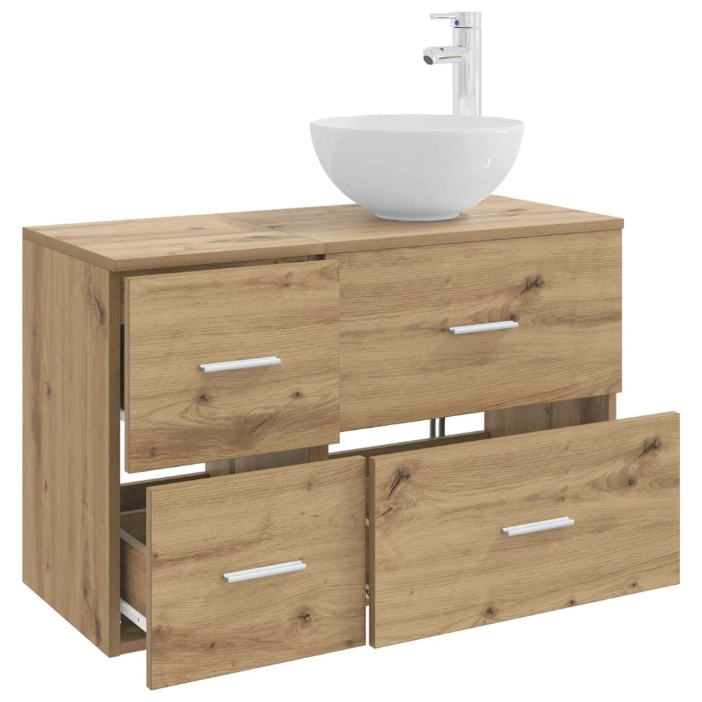 Set di mobili per il bagno 2 pcs Rovere Artigianale 3403951